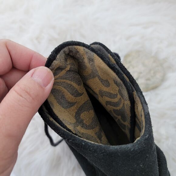 Fly London Black suede booties Yama - Picture 3 of 13